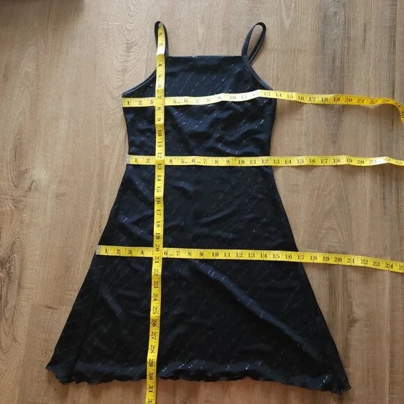 Vintage Y2K Black Sheer Minidress , whimsigoth fairy - Picture 3 of 6